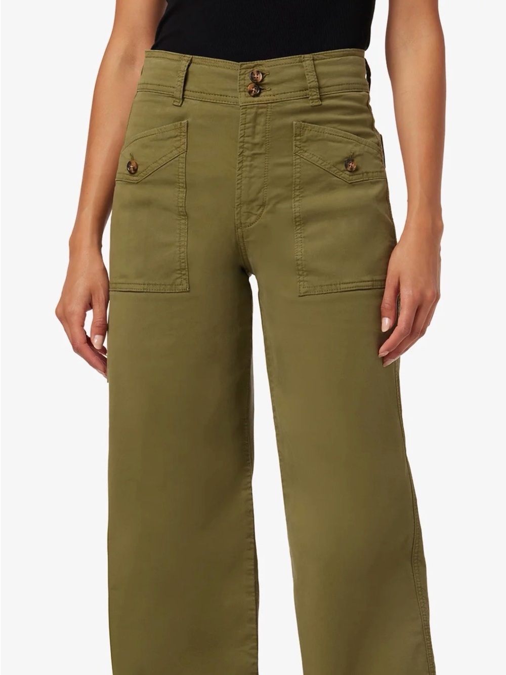 Joes Jeans Olive Green wide leg Pants